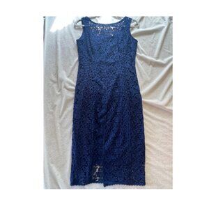 White house black  market size 4 dress Navy